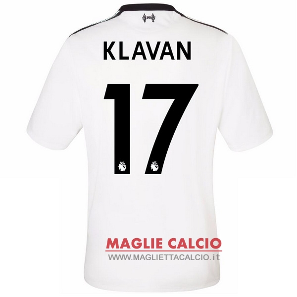 nuova maglietta liverpool 2017-2018 klavan 17 seconda